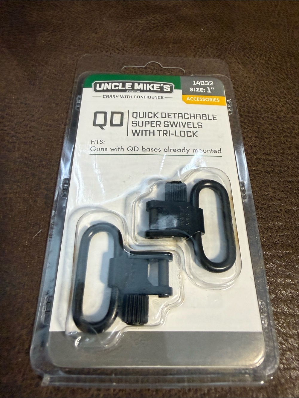 UNCLE MIKES SUPER SWIVELS 1 INCH PAIR UNC14032 NEW